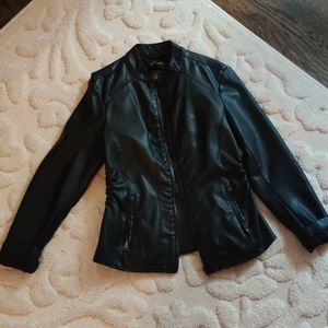 Faux Baccini leather jacket
